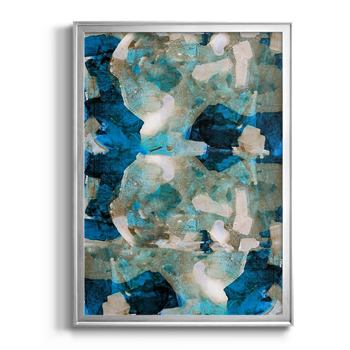 Impasto II - Modern Framed Canvas Print