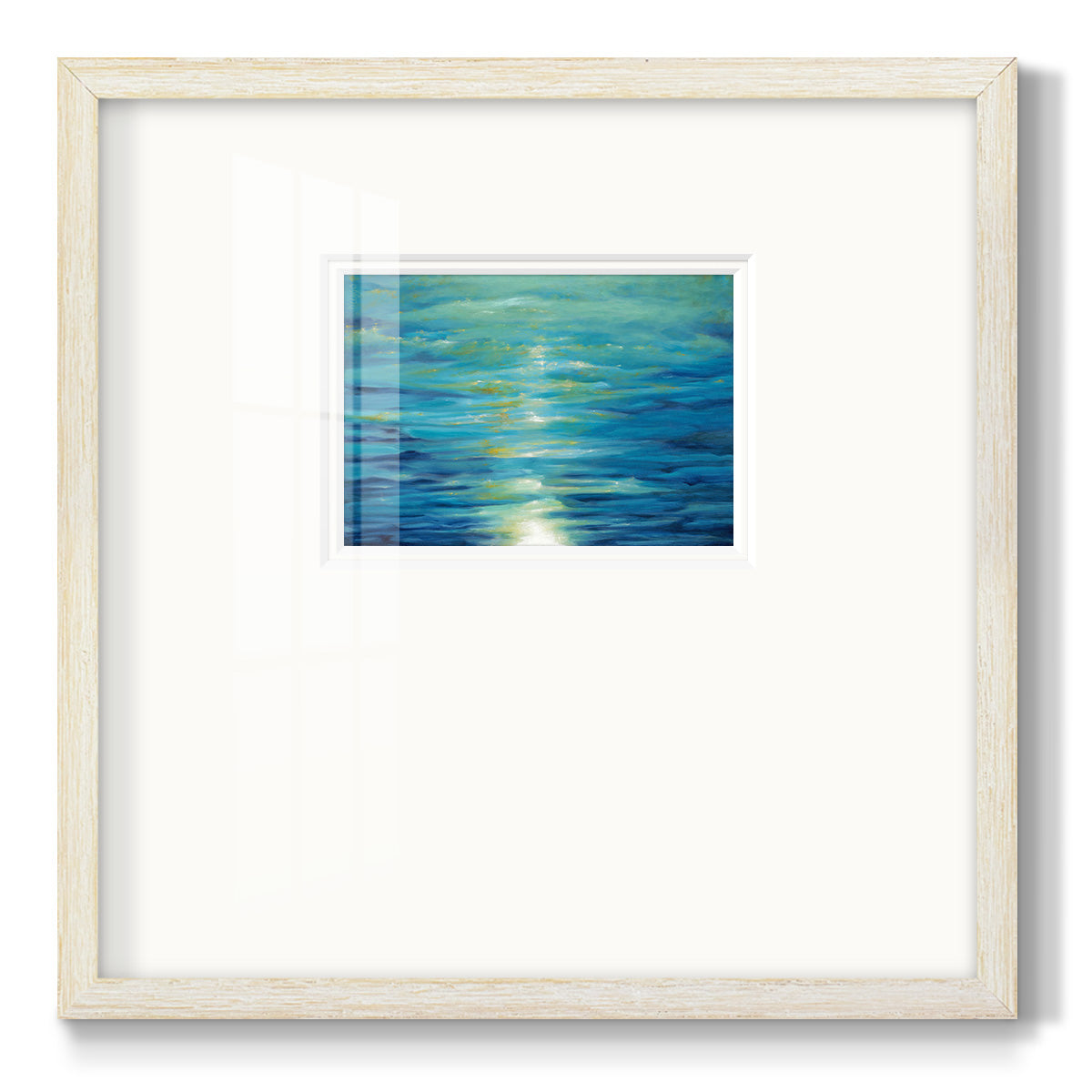 Deep Blue Premium Framed Print Double Matboard