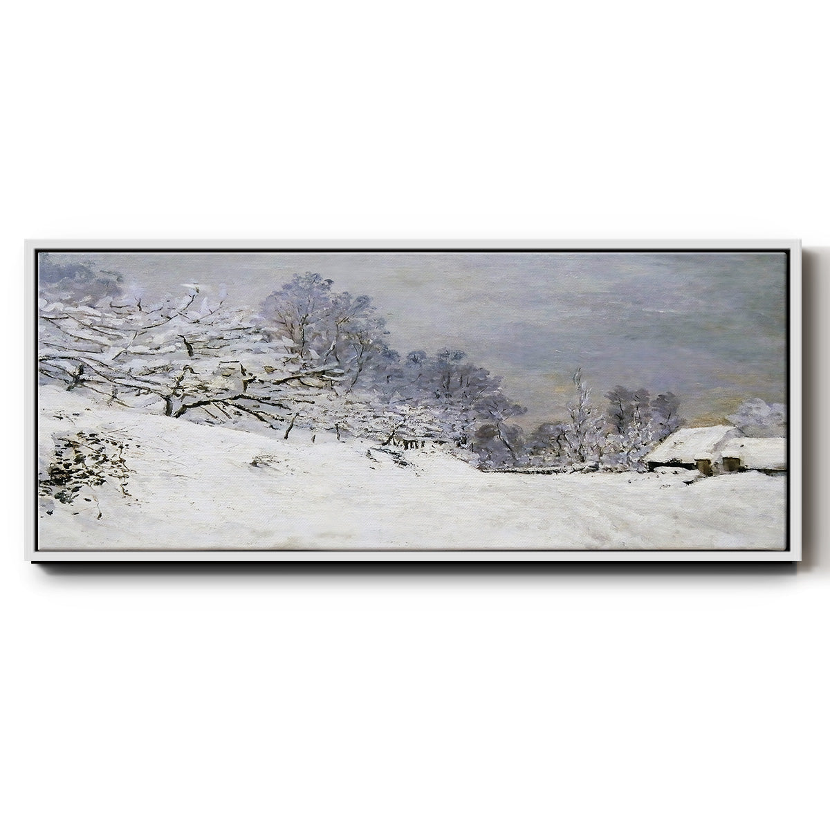 The Road in Front of Saint - Floater Framed Canvas Print