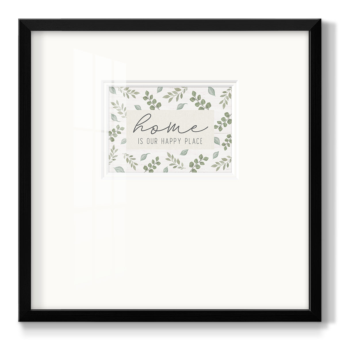 Home is Our Happy Place - Double Matboard Framed Print