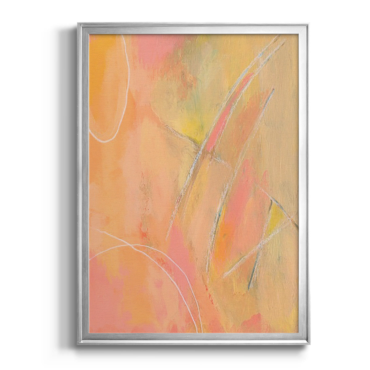 Peach Bliss III - Modern Framed Canvas Print