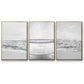 Gentle Tides I - Framed Premium Gallery Wrapped Canvas L Frame 3 Piece Set - Ready to Hang