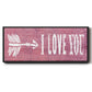 I Love You - Floater Framed Canvas Print