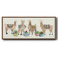 Llama Party - Floater Framed Canvas Print