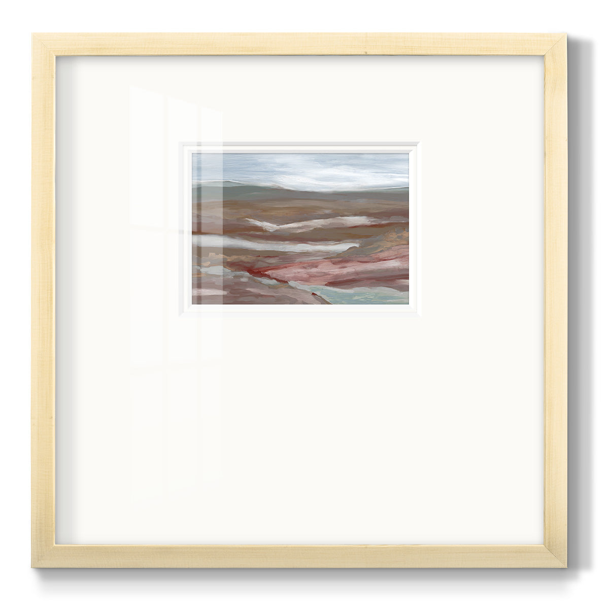 Valley of Fall - Double Matboard Framed Print