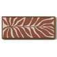 Terra Cotta Block Palms I - Floater Framed Canvas Print