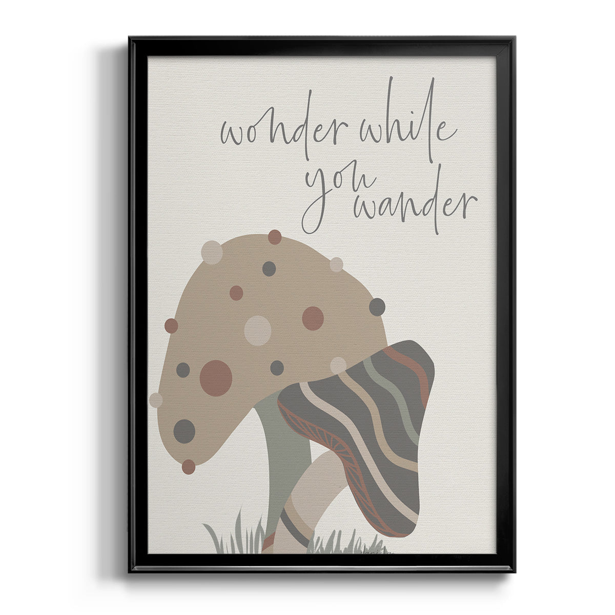 Wonder While You Wander - Modern Framed Canvas Print
