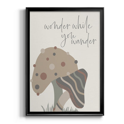 Wonder While You Wander - Modern Framed Canvas Print