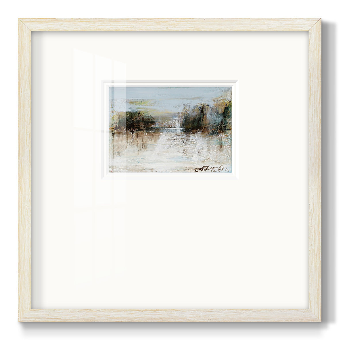 Wintery Horizon I Premium Framed Print Double Matboard