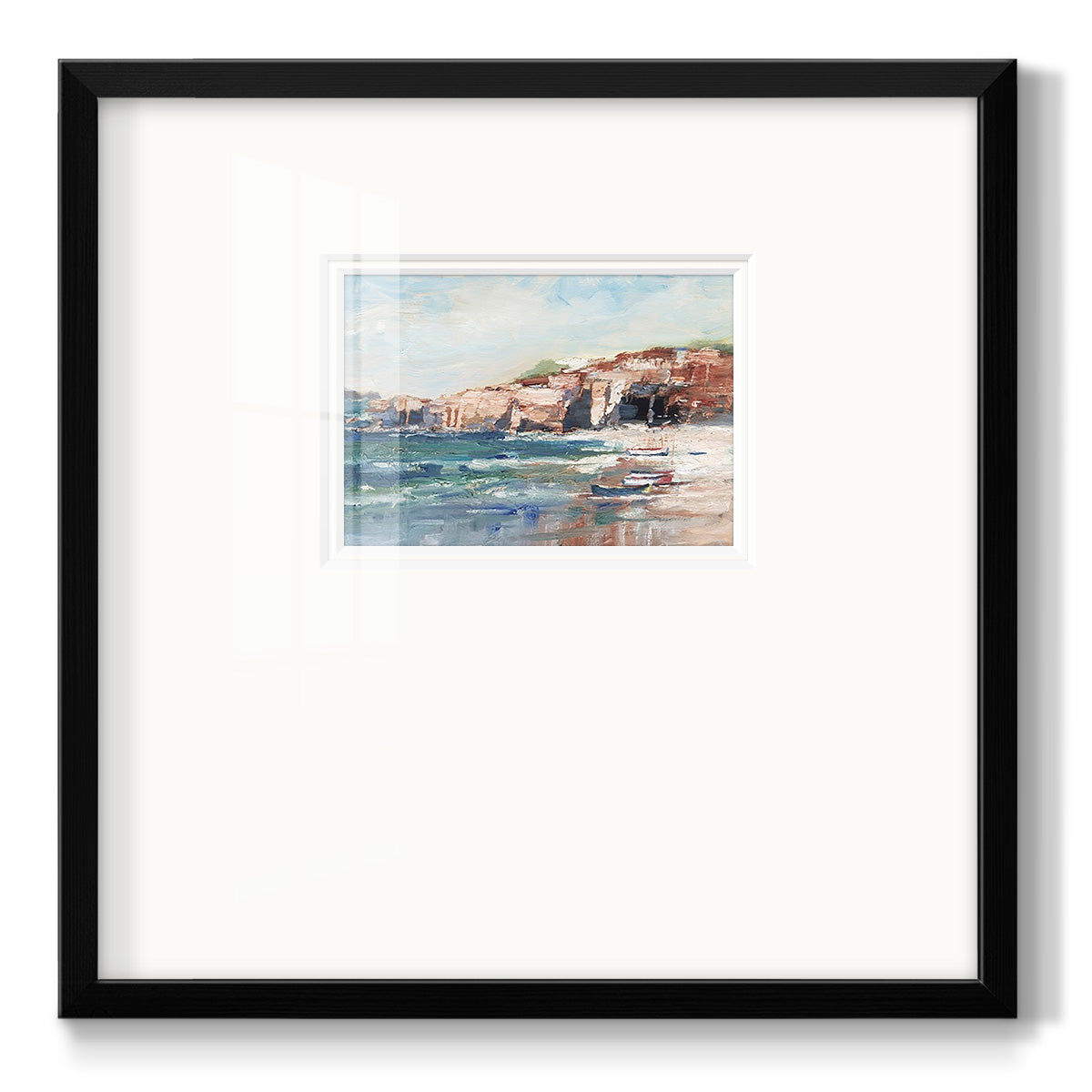 Sea Cliff Study II - Double Matboard Framed Print