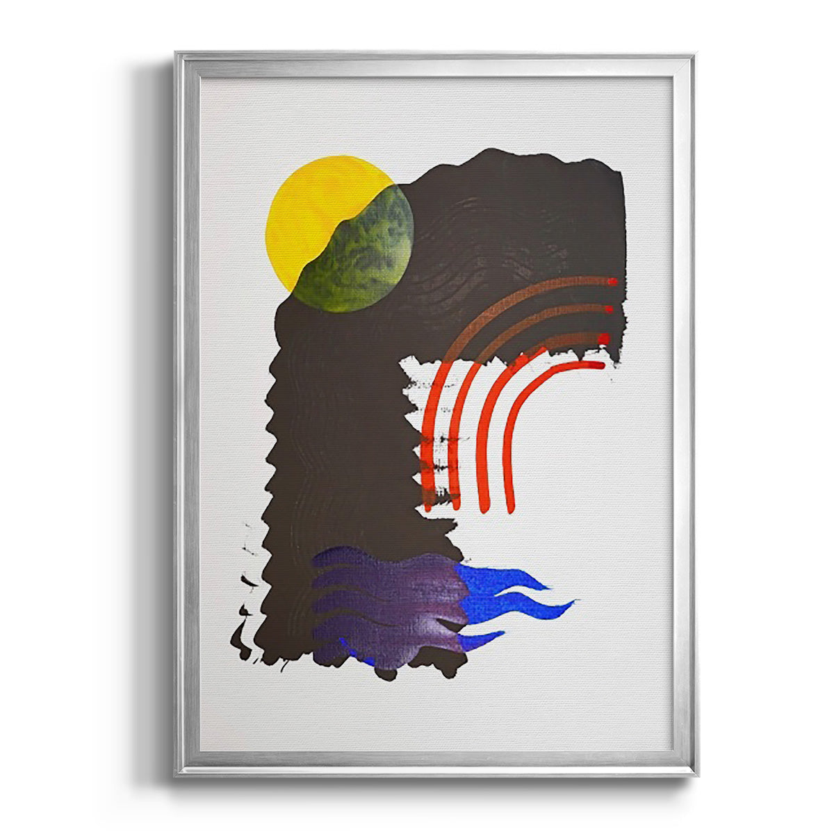 Shifting IV - Modern Framed Canvas Print