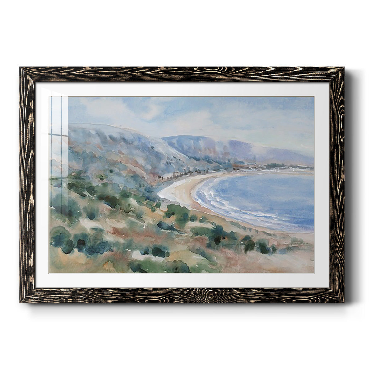 Coastal Mist II - Barnwood Framed Art Print
