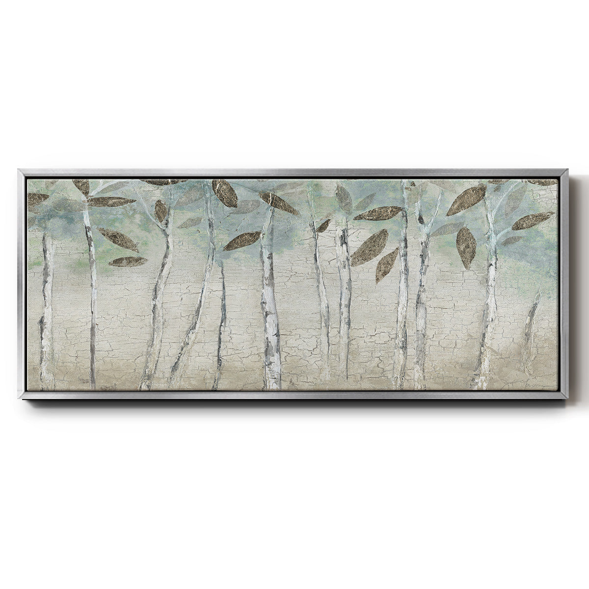 Rain Soft Woods - Floater Framed Canvas Print