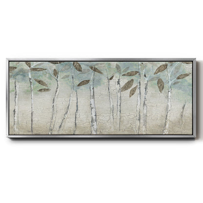 Rain Soft Woods - Floater Framed Canvas Print