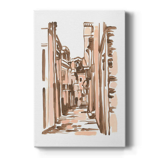 Blush Architecture Study VI - Canvas Art Print