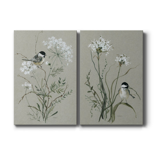 Bouquet of Grace Bird I - Canvas Art Set