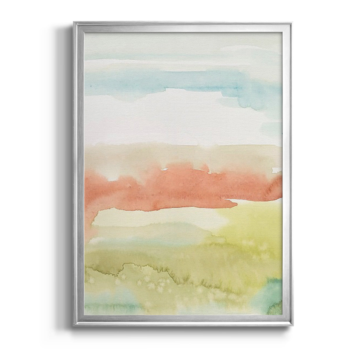 Blushing Sunrise II - Modern Framed Canvas Print