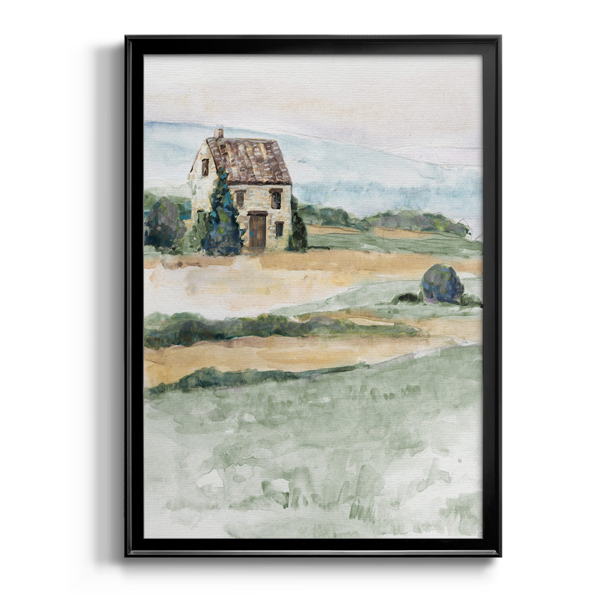 On the Countryside I - Modern Framed Canvas Print