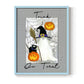 Trick or Treat Ghost - Restickable Framed Art Print