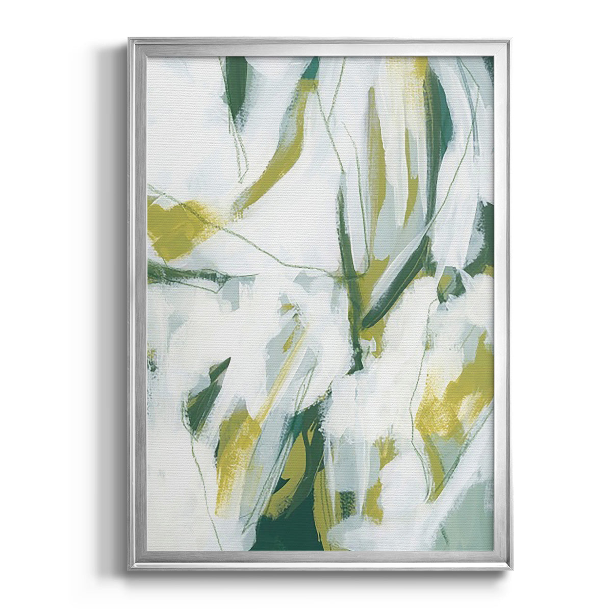 Emerald Ice I - Modern Framed Canvas Print