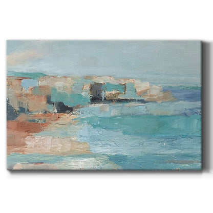 Turquoise Cliff Wall I - Canvas Art Print