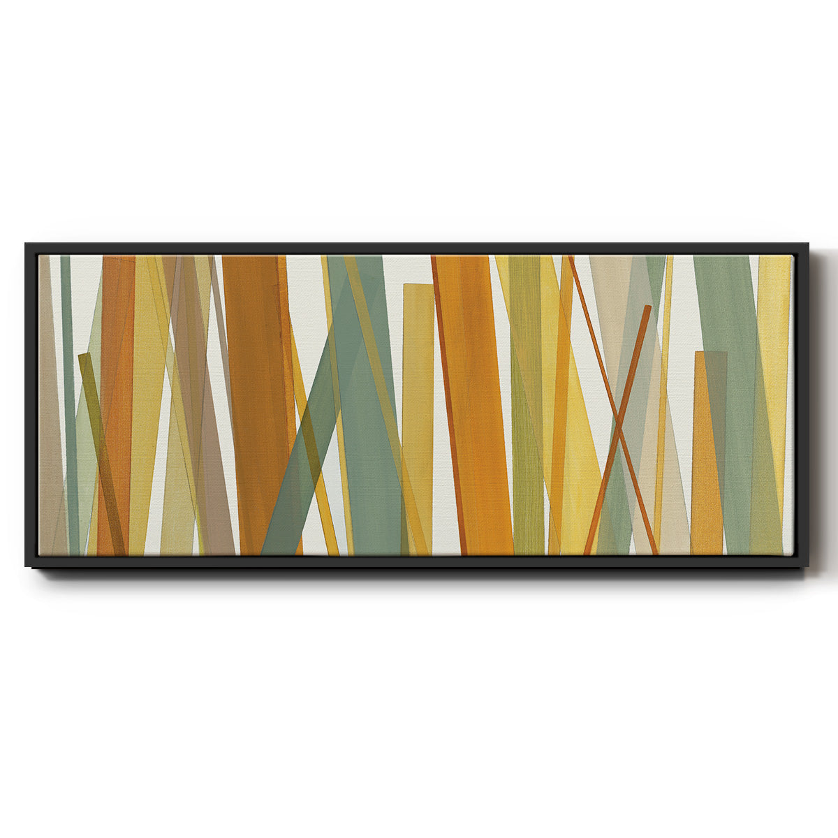 Colorful Lines - Floater Framed Canvas Print