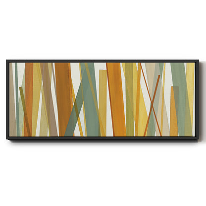 Colorful Lines - Floater Framed Canvas Print