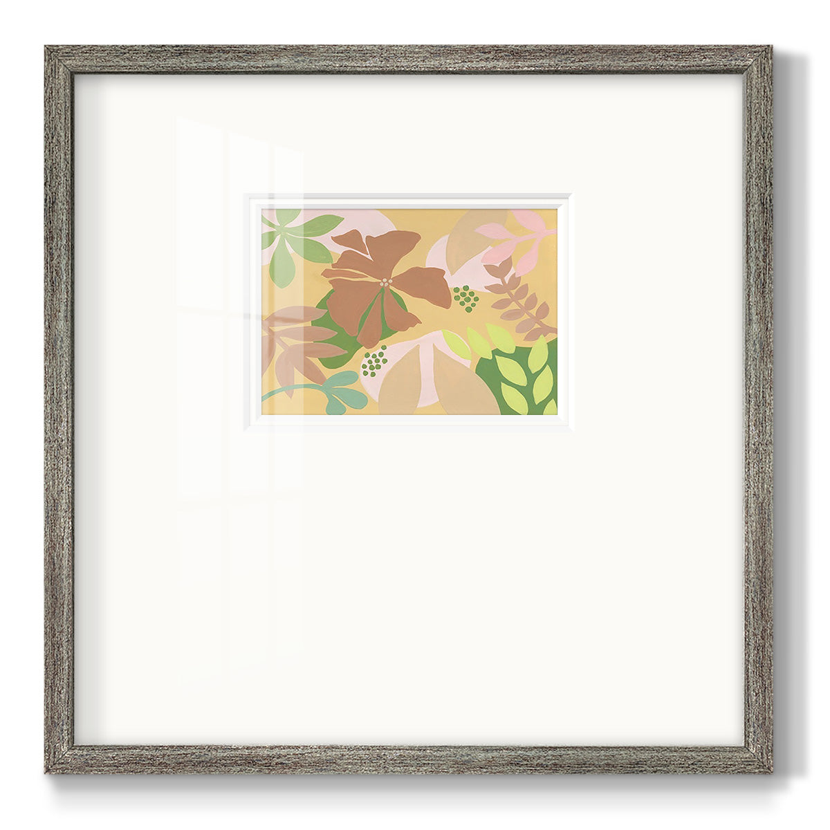 Neutral Blooms IV Premium Framed Print Double Matboard