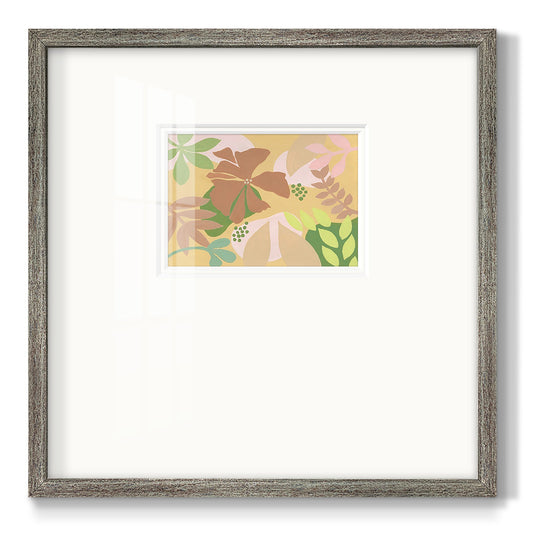 Neutral Blooms IV - Double Matboard Framed Print