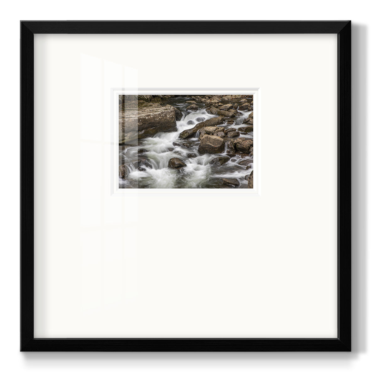 Rushing Calm- Premium Framed Print Double Matboard