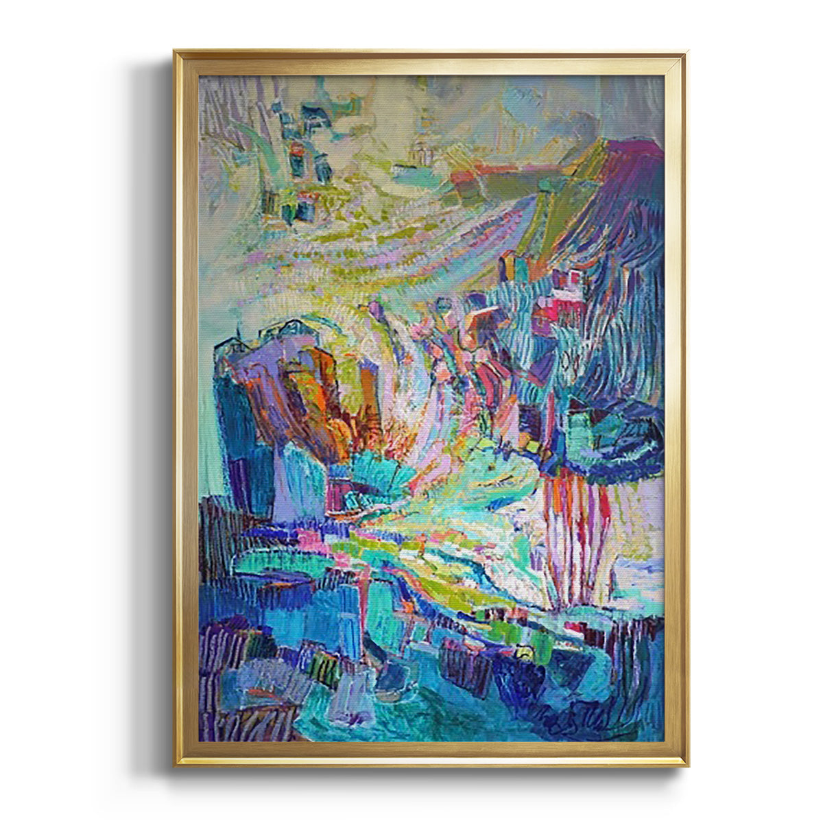 Gathering up the Goddess I - Modern Framed Canvas Print