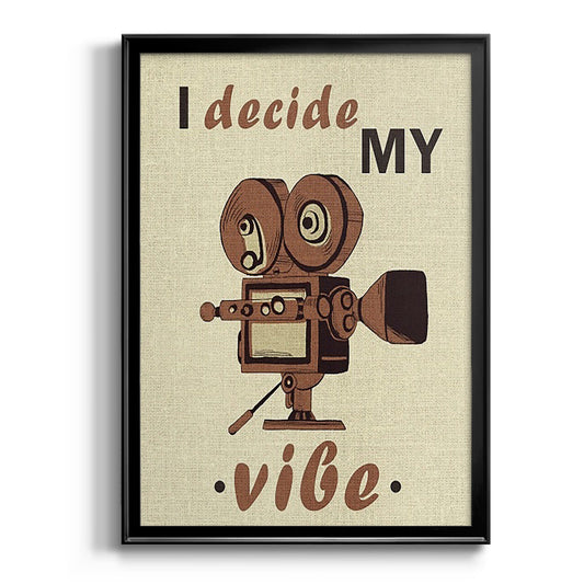 Movie Time III - Modern Framed Canvas Print