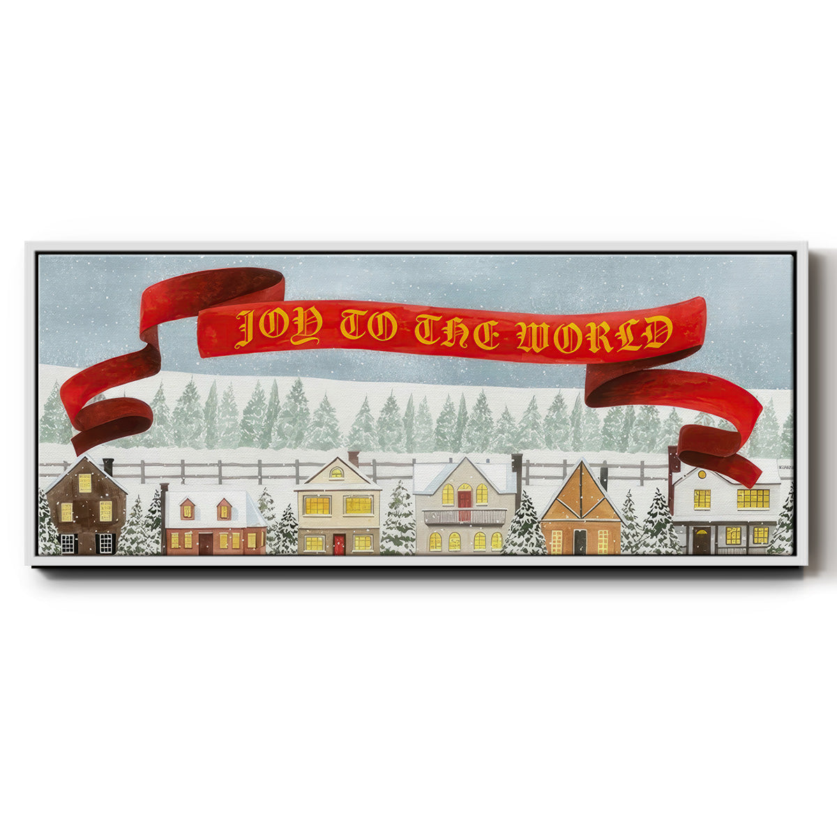 Christmas Angel Collection D - Floater Framed Canvas Print