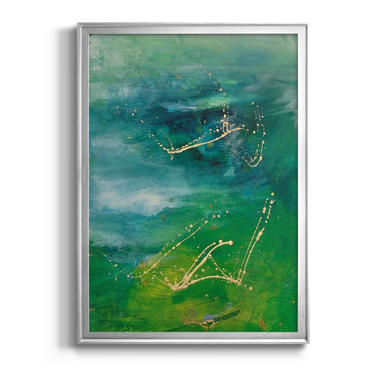 Peaceful Diptych I - Modern Framed Canvas Print
