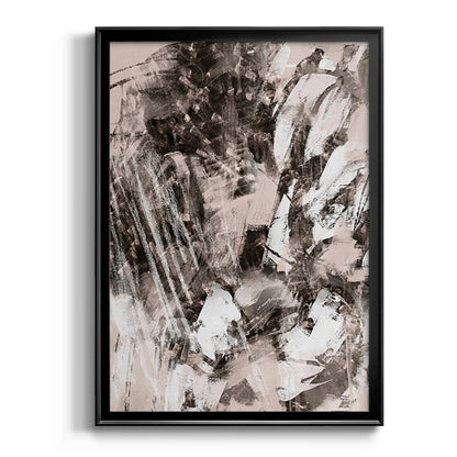 Blush Blackboard I - Modern Framed Canvas Print