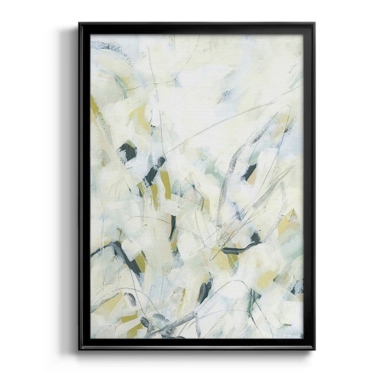 Ice Scribe I - Modern Framed Canvas Print