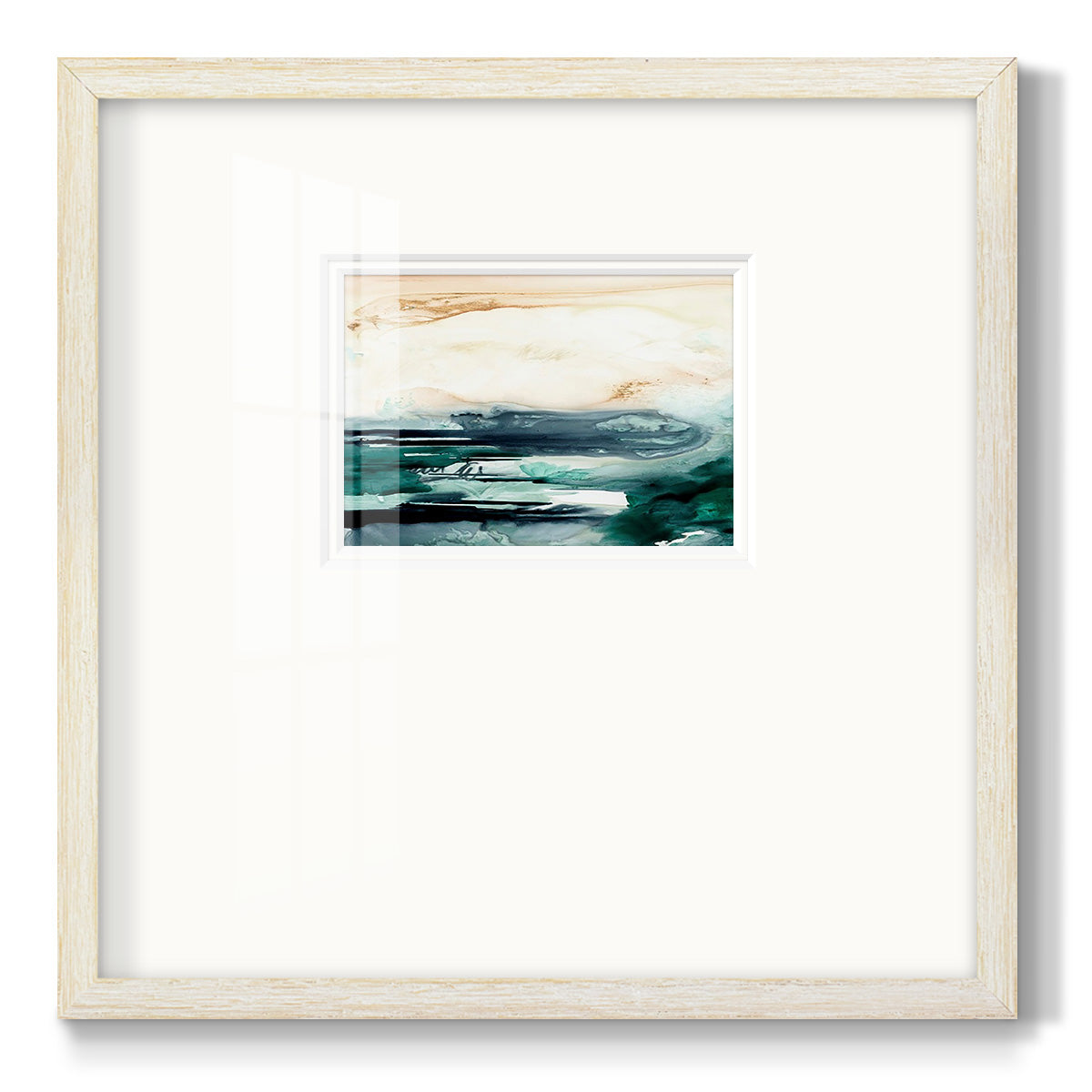 Sea Foam Flow II Premium Framed Print Double Matboard