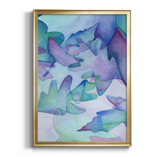 Fallen Leaves - Modern Framed Canvas Print