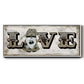 Winter Wonderland Friend Love - Floater Framed Canvas Print