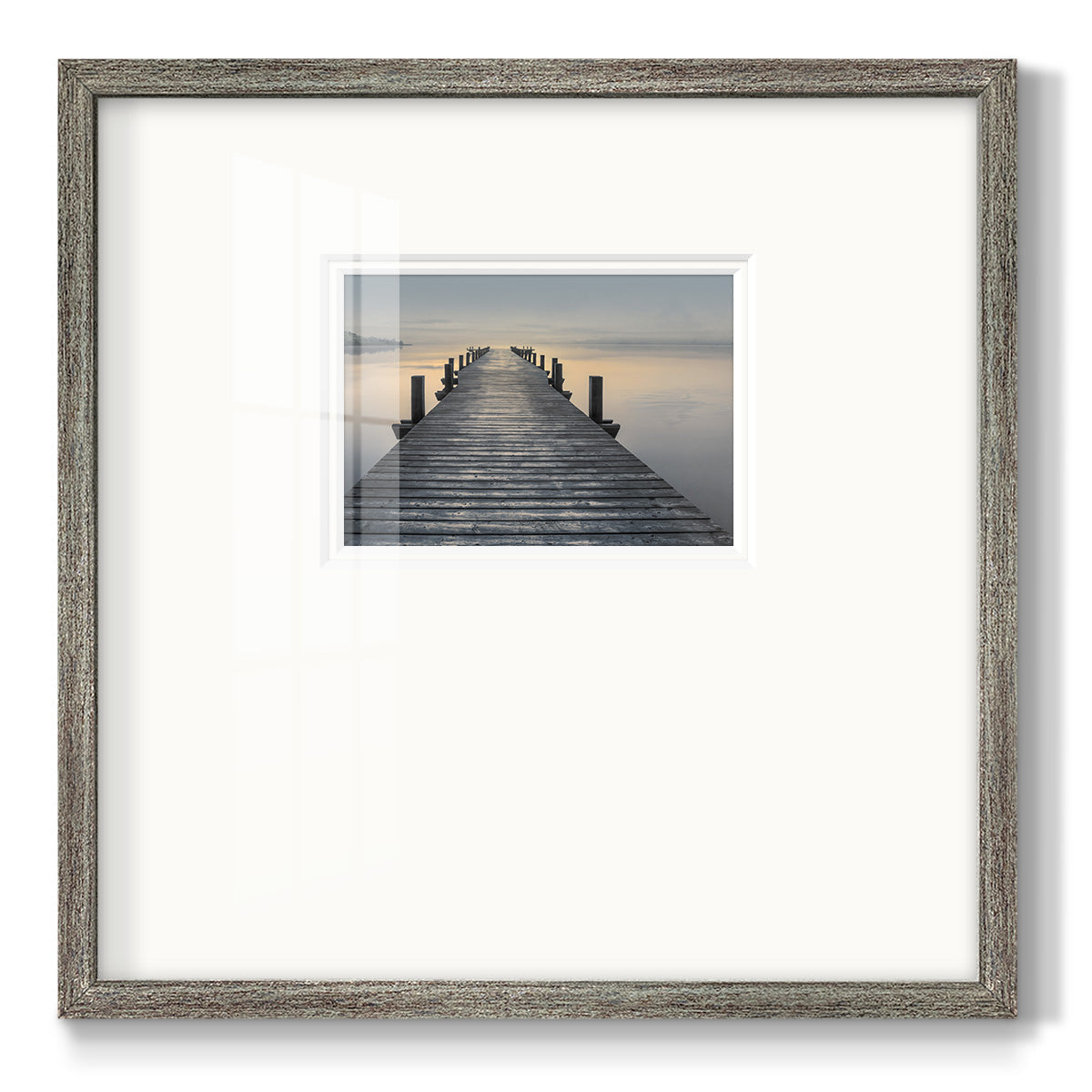 Sun Down - Double Matboard Framed Print
