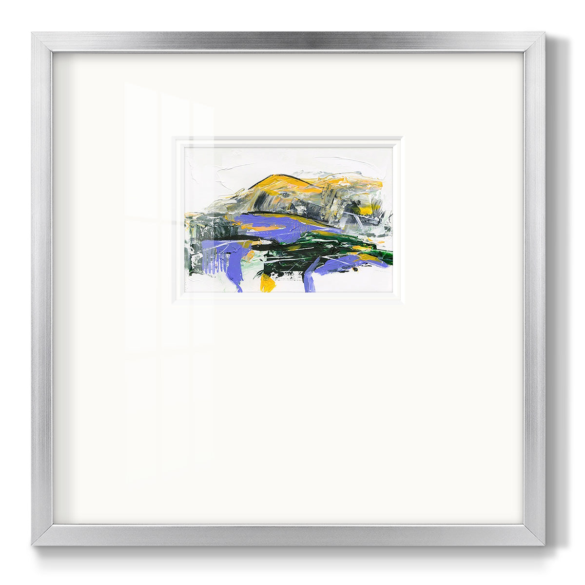 Silent Mountain V - Double Matboard Framed Print