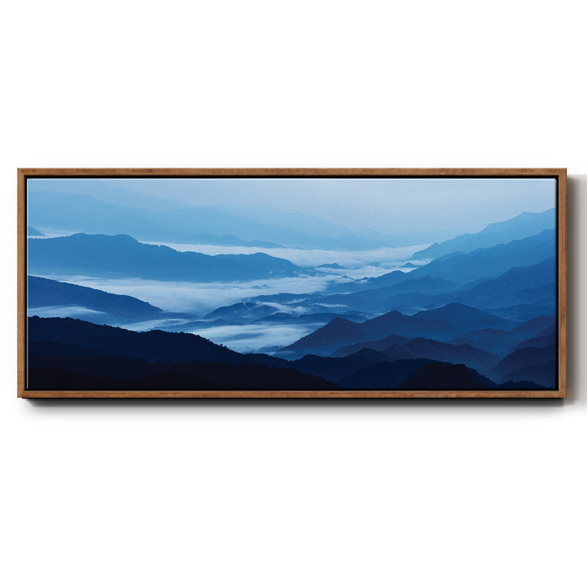 Misty Mountains XIII - Floater Framed Canvas Print