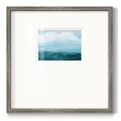 Azure Rising II Premium Framed Print Double Matboard