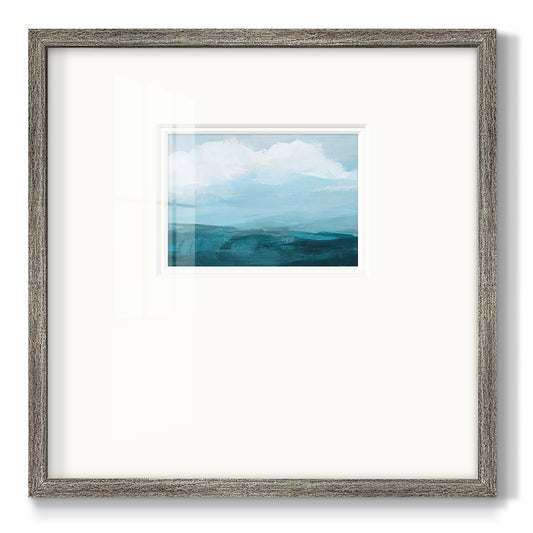 Azure Rising II Premium Framed Print Double Matboard