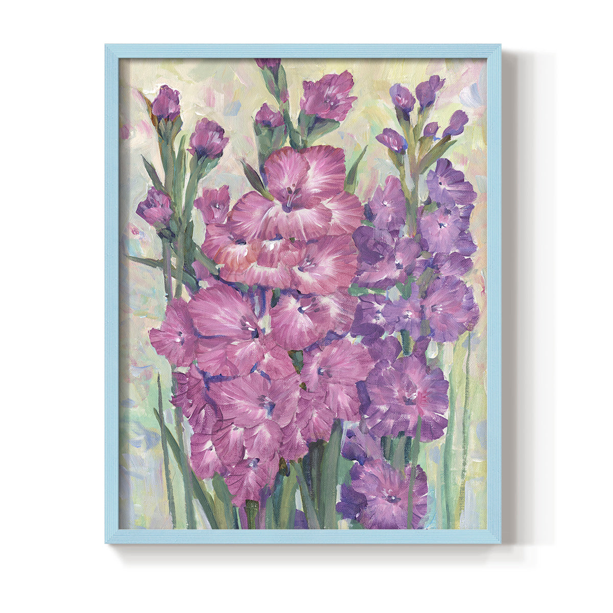 Gladiolas Blooming I - Restickable Framed Art Print