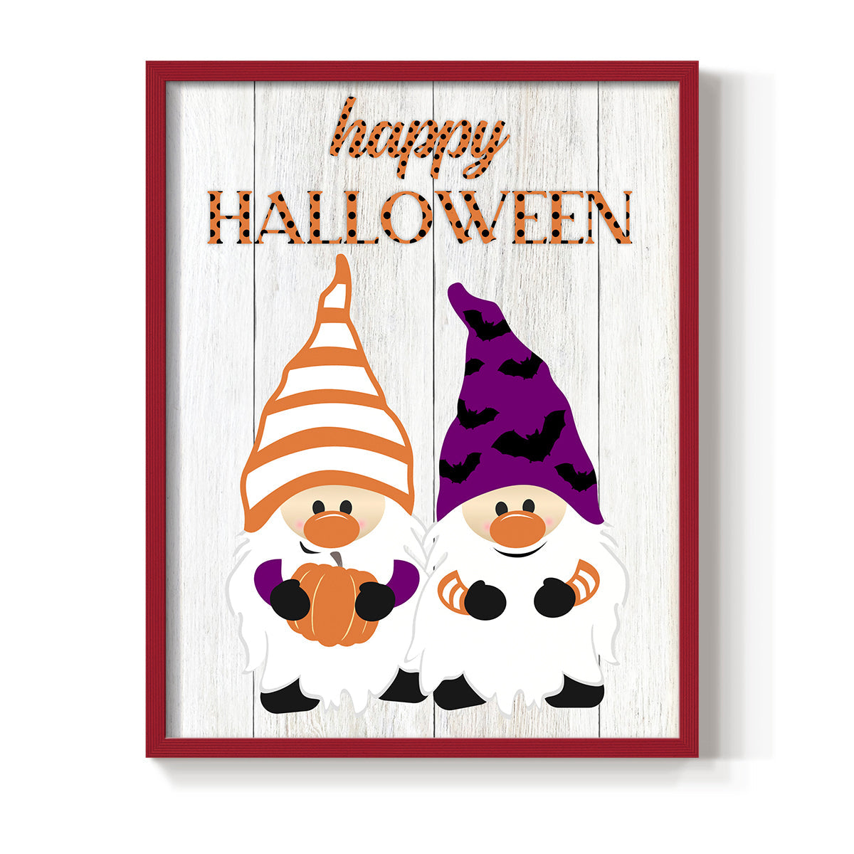 Halloween Gnomes - Restickable Framed Art Print