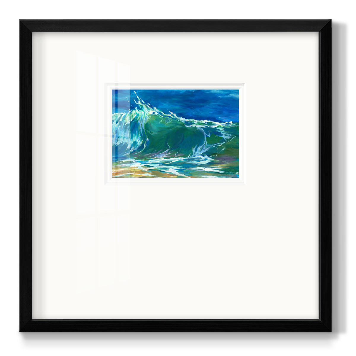 Green Flash Premium Framed Print Double Matboard