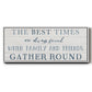 Family and Friends Gather - Floater Framed Canvas Print