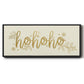 Golden HoHoHo - Floater Framed Canvas Print