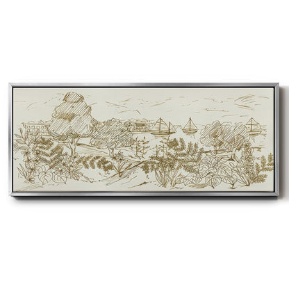 Autumn Landing I - Floater Framed Canvas Print
